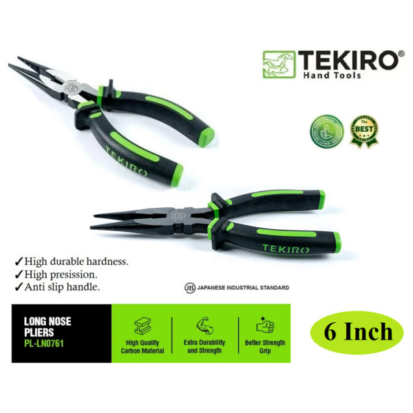 TEKIRO Long Nose Plier 6"