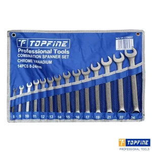 TOPFINE Combination Spanner Set 14Pcs (8-24mm)