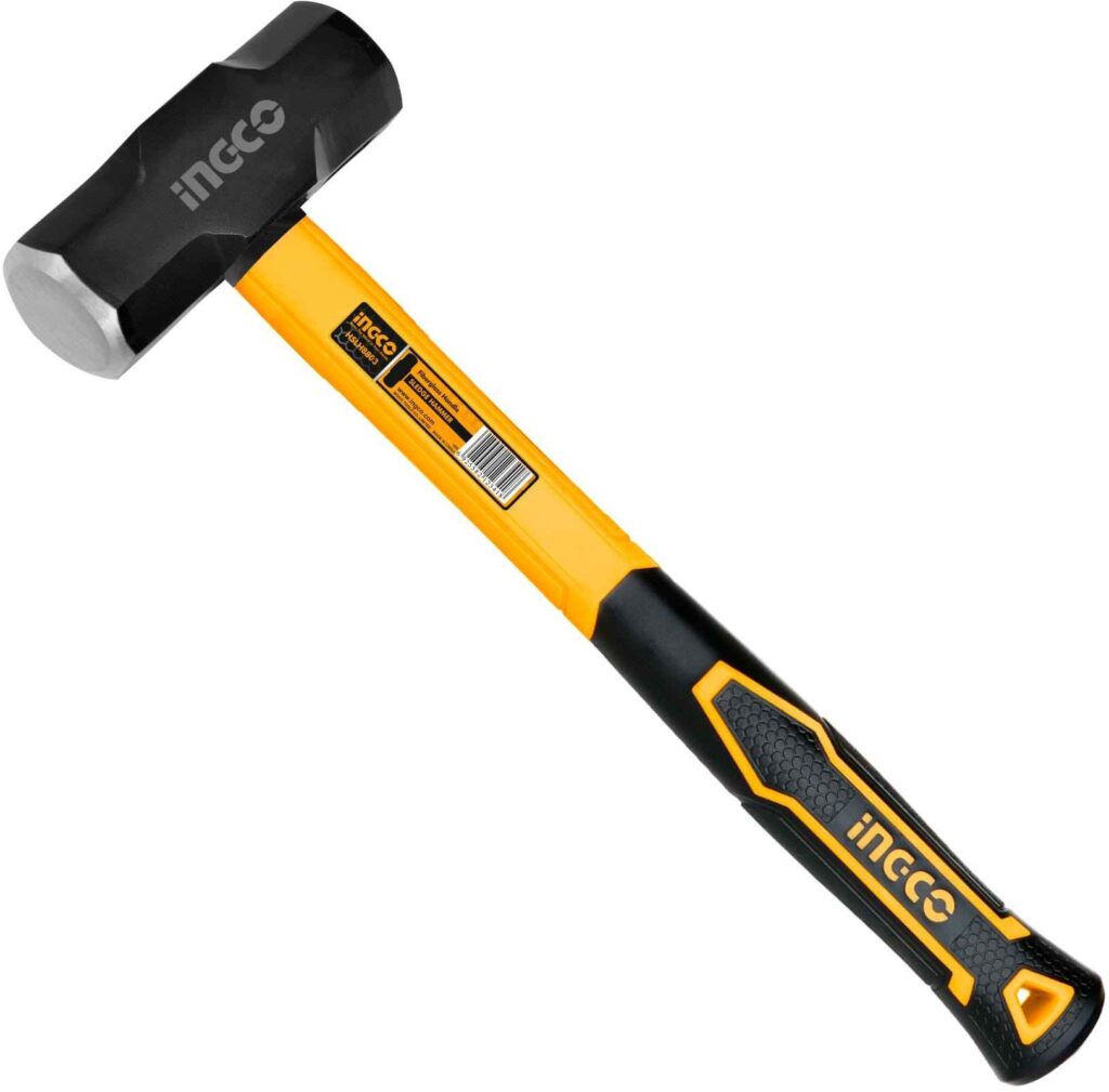 INGCO SLEDGE HAMMER 3LB With Fiber Glass Handle -NEW - Tisara Power Mart