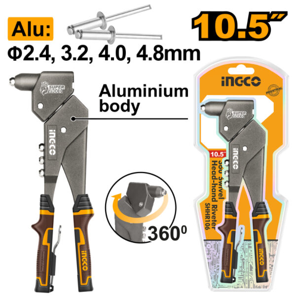 INGCO 360 Swivel Head-hand Riveter