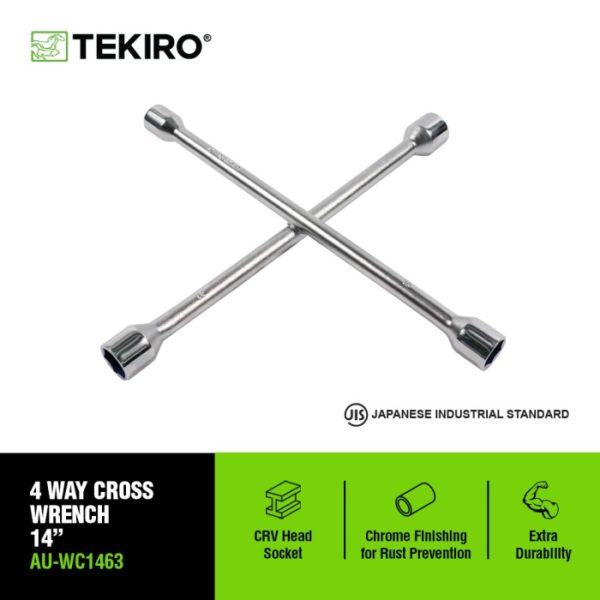 TEKIRO 4 Way Cross Wrench 14"(17/19/21/23)