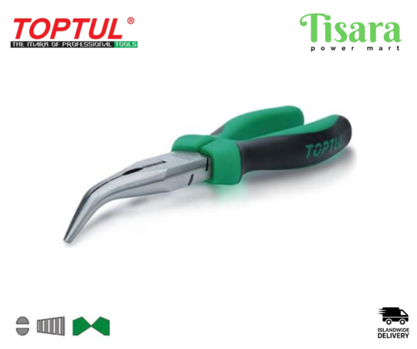 TOPTUL Electronics Bent Nose Pliers 6"