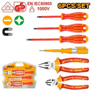 INGCO 6Pcs Insulated Hand Tool Set