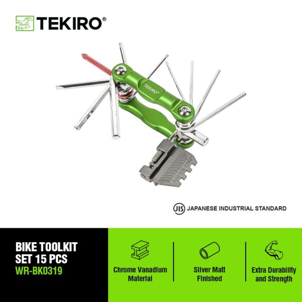 TEKIRO Bike Toolkit Set 15pcs