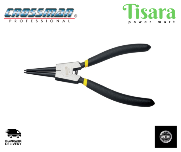 CROSSMAN Circlip Plier External Straight 7"