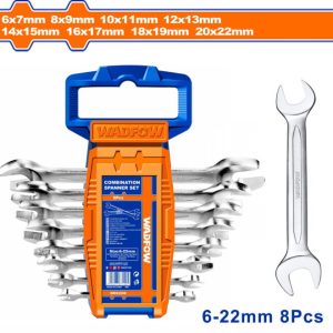 WADFOW Double Open End Spanner Set 6-22MM