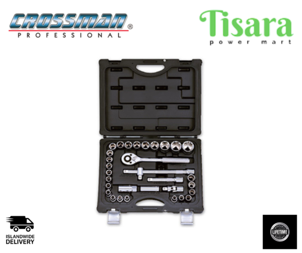 CROSSMAN 1/2"Dr.Metric Socket Set 32pcs