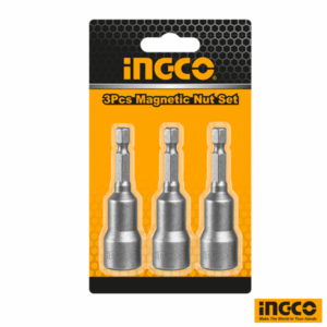 INGCO 3pcs Magnetic Nut Set