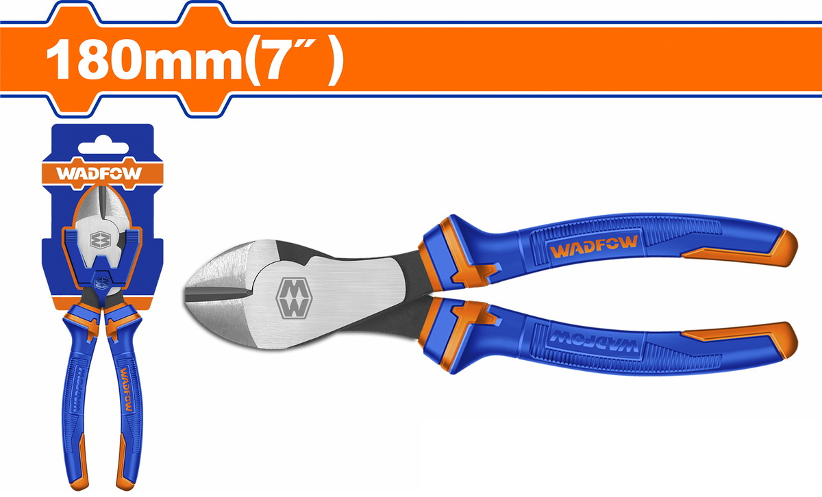 WADFOW Diagonal Cutting Pliers Carbon Steel 7" 180mm WADFOW Diagonal Cutting Pliers Carbon Steel 7" 180mm