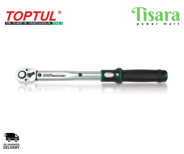 TOPTUL 1/2" Adjustable Torque Wrench 20-100Nm