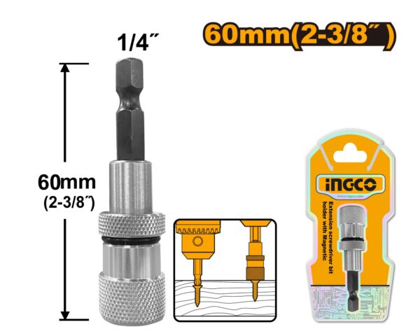 INGCO Limit Screwdriver Bit Holder 60mm(2-3/8")