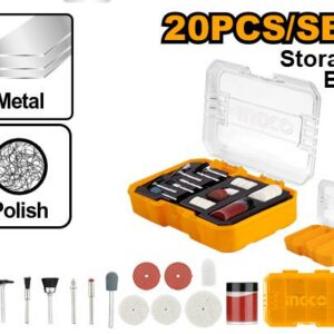 INGCO Cleaning And Polishing Set For Mini Drill 20Pcs