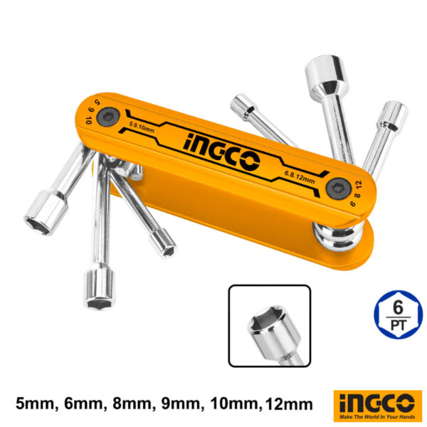 INGCO Folding Nut Driver Set 6Pcs