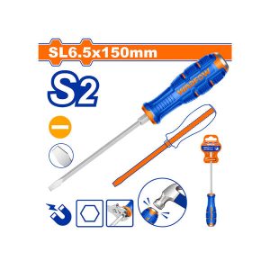 WADFOW Slotted Go-through Screwdriver 6x150MM