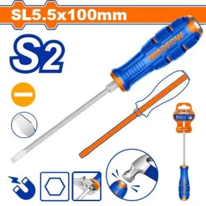 WADFOW Slotted Go-through Screwdriver 5x100MM