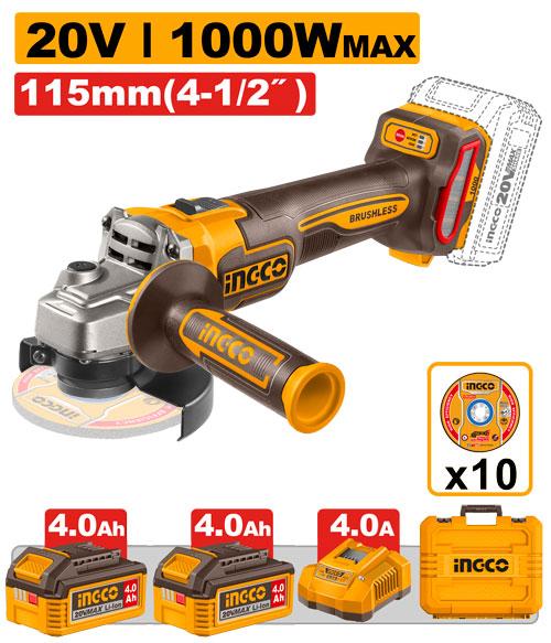 INGCO Cordless Angle Grinder 4 1/2" INGCO Cordless Angle Grinder 4 1/2"