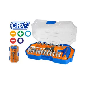 WADFOW T-Handle Wrench Screwdriver Set 45Pcs