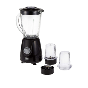 BLACK & DECKER Glass Jar Blender with 2 Mills - 400W