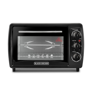 BLACK & DECKER Toaster Oven with Double Glass and Rotisserie - 19L