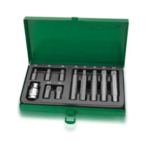 TOPTUL Hex Shank Spline Insert Bit Set 11PCS - 10mm