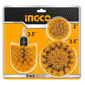 INGCO Bristle Brush Set - 3pcs (Medium)