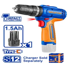 WADFOW Cordless Impact Drill 12V