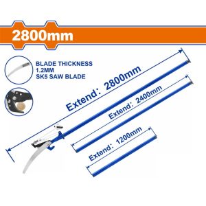 WADFOW Extendable pole saw & pruner 120-280cm / 25mm