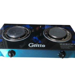 GLITTO Double Gas Stove With Glass Top - Infrared