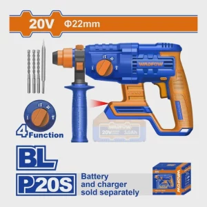 WADFOW Cordless Rotary Hammer - 20V (22mm)