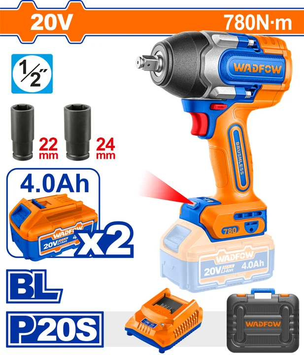 Wadfow Cordless Impact Wrench 20V Wadfow Cordless Impact Wrench 20V