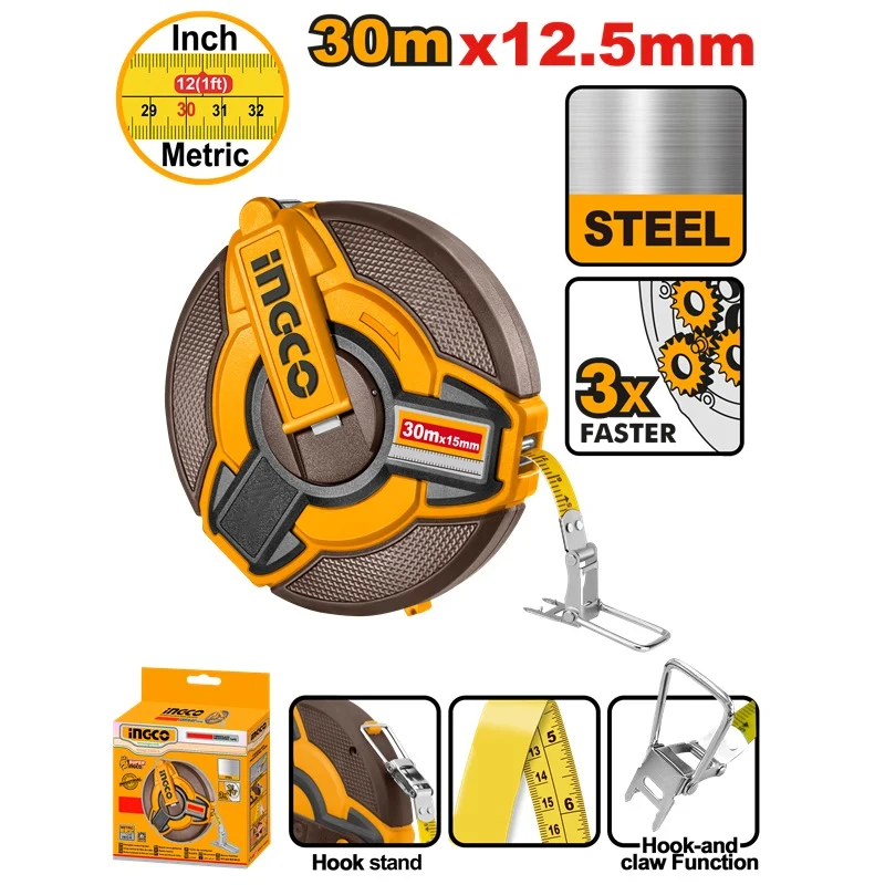 INGCO Steel Measuring Tape 30mm INGCO Steel Measuring Tape 30mm